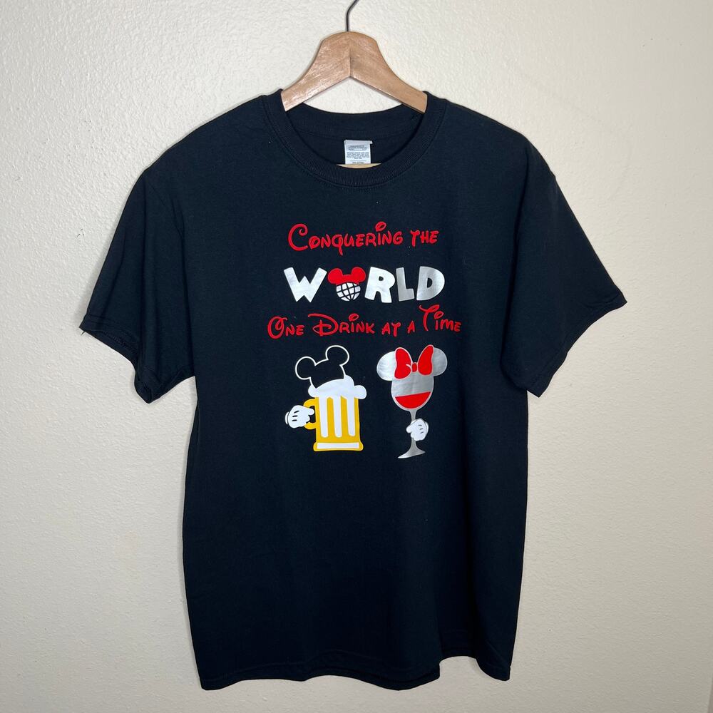 Conquering Epcot Drinking Tee Medium